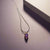 Pendant Drop Amethyst Necklace for anxiety relief, emotional balance, and spiritual guidance, making it perfect for spiritual gifts or gemstone jewelry.