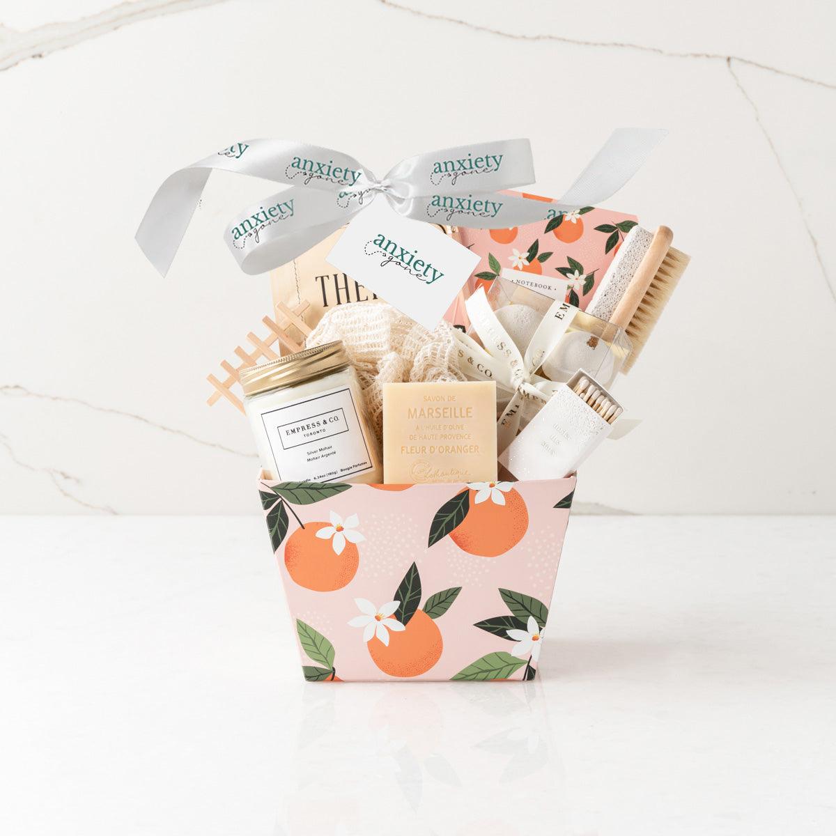 Belle Spa Gift Set – Citrus-inspired spa gift set with orange bath bombs, Lothantique soap, and more for ultimate relaxation.