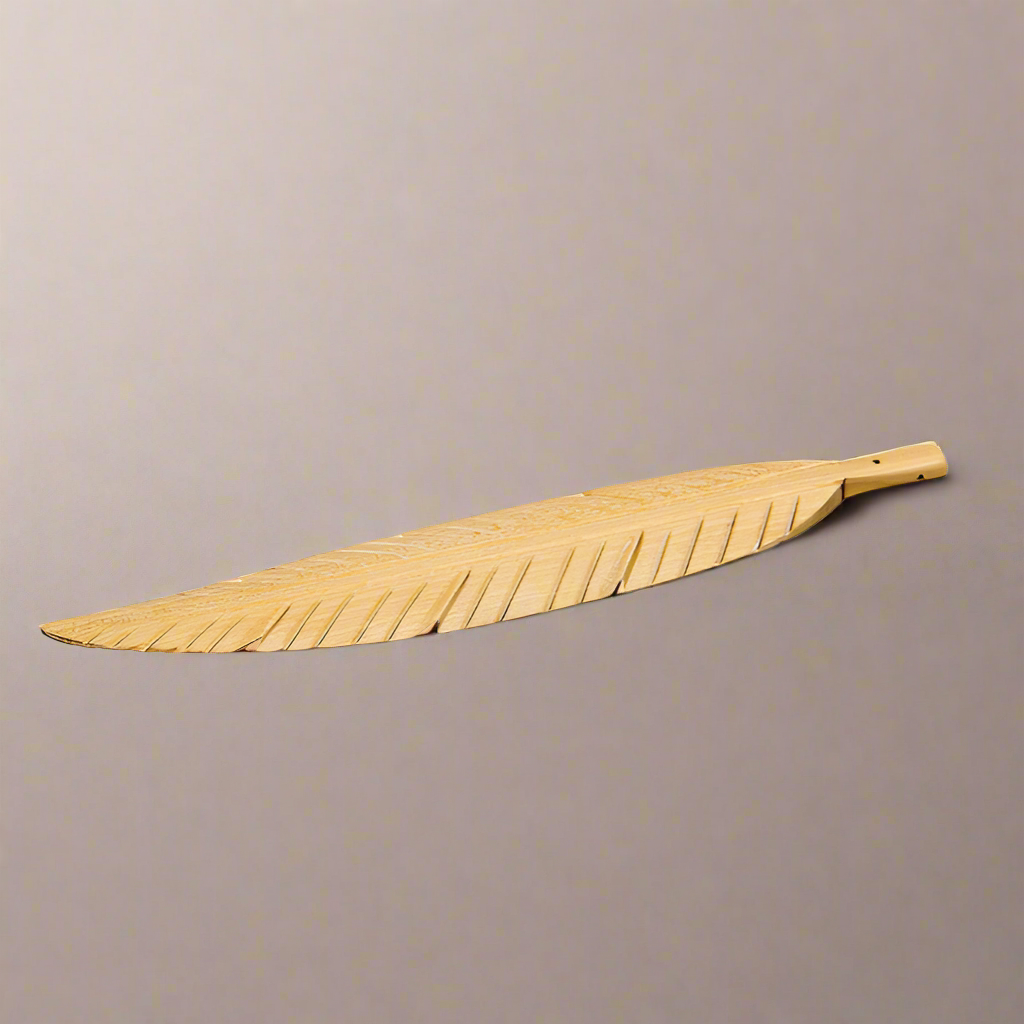 Feather Wood Incense Holder for incense sticks, symbolizing strength, freedom, and anxiety relief.