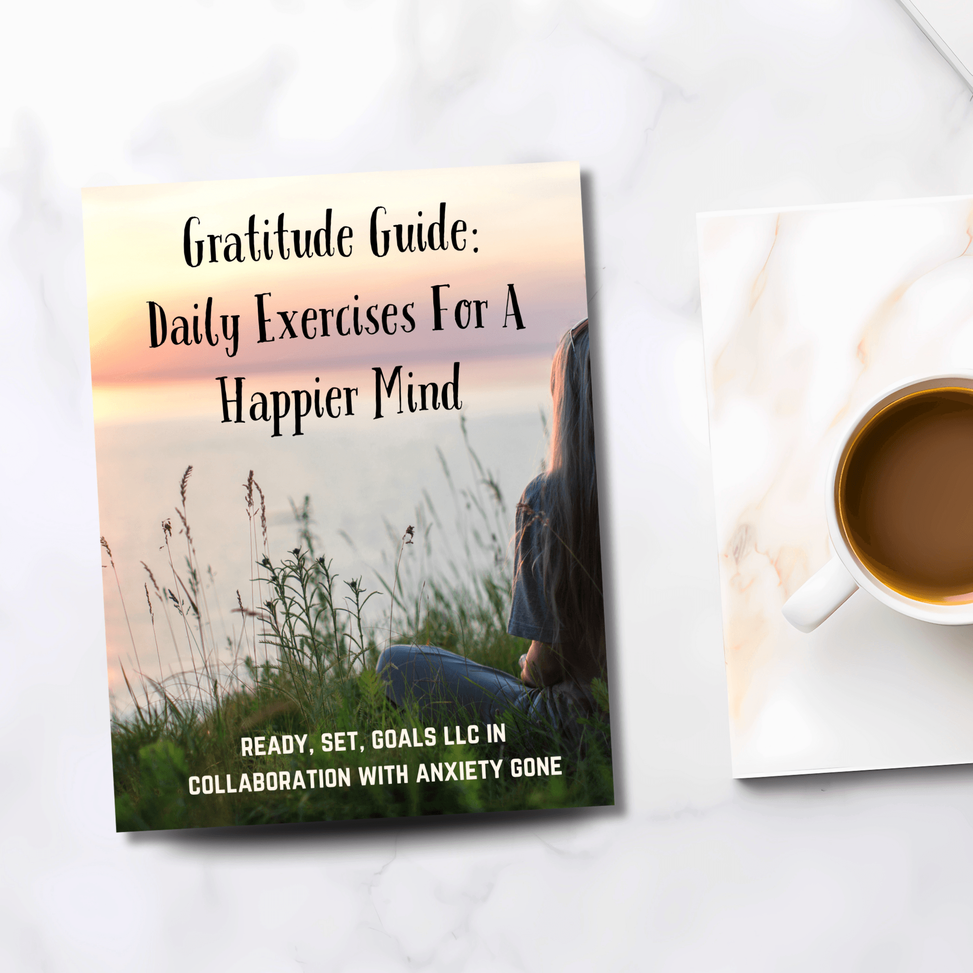 Gratitude Guide: A digital mental health workbook and anxiety journal with daily exercises and mental health worksheets for self-care and stress relief. Perfect gift for someone with anxiety, depression, or as part of a mental health care package or self-care gift.