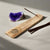 Laser-Etched Om Lotus Flower Wood Incense Holder for incense sticks, symbolizing purity and spiritual oneness.