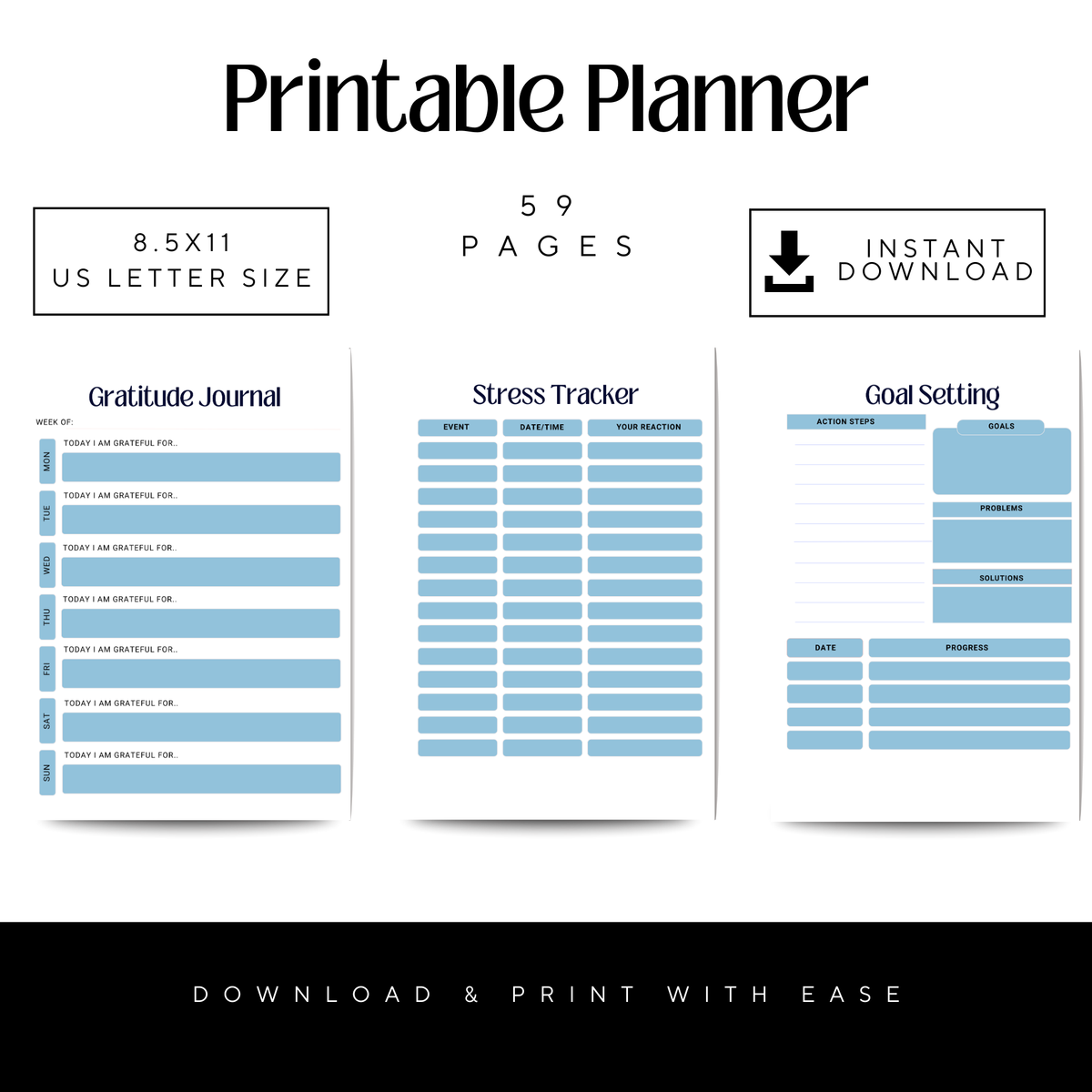 Depression journal featuring practical strategies, therapy worksheets, and mental health resources for managing depression and anxiety.