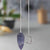 Amethyst Pendulum with Moon Chain for anxiety relief, crystal healing stones, spiritual gifts, gemstone jewelry, restful sleep, and mental health support.