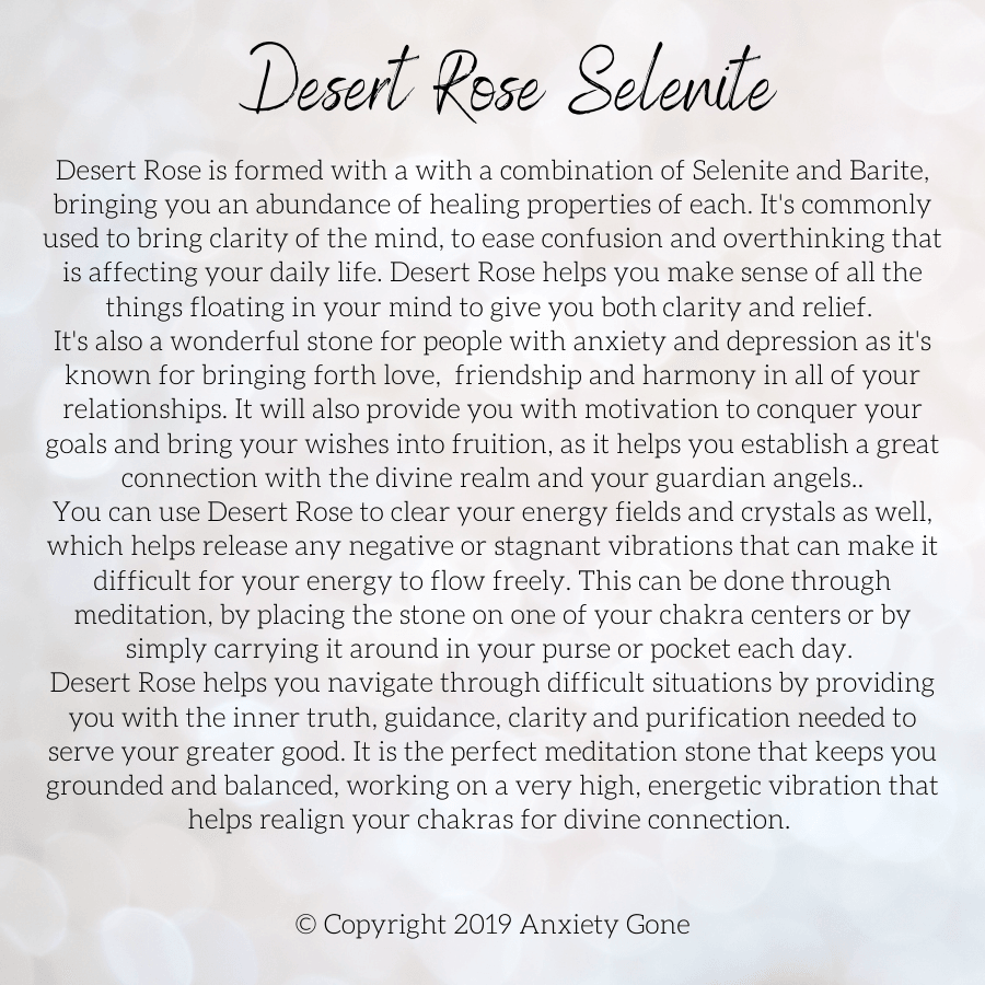 Large Desert Rose Stone for healing stones, crystal healing, chakra alignment, emotional balance, and crystals for anxiety relief.
